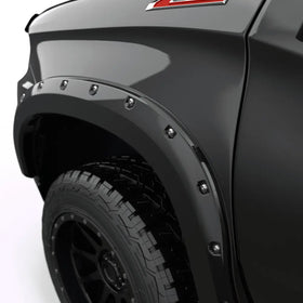 EGR 19-22 Chevrolet Silverado 1500 Traditional Bolt-On Look Fender Flares Black Set Of 4 - 0