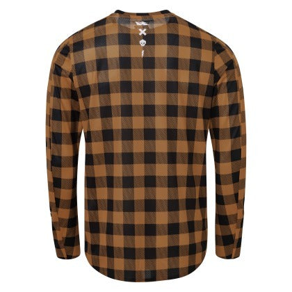 USWE Flannel Long Sleeve Lightweight Off-Road Jersey Bronze - Large