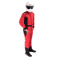 RACEQUIP CHEVRON-5 SUIT SFI-5 RED MTALL