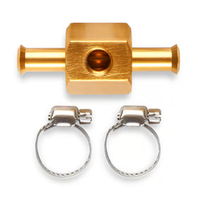 Mr. Gasket In-Line Fuel Pressure Gauge Adapter 3/8 Inch Fuel Hose -1/8 Inch NPT Gauge Port