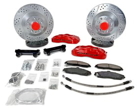 BAER BRAKES 13" PRO BRAKE SYS FRT CY 68-69 FORD Fits 1968-69 Ford Mustang, Fairlane, Falcon, Torino & Mercury Comet, Cougar, Cyclone w/OE Disc Brake Spindle