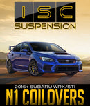 ISC SUSPENSION N1 STREET COILOVERS: 2015+ SUBARU WRX/STI-2