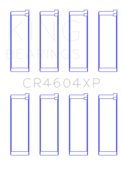 King 07-09 Mazdaspeed 3 L3-VDT MZR DISI (t) Duratec High Performance Rod Bearing Set - Size STDX - 0