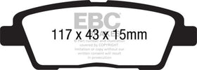 EBC 10-11 Hyundai Genesis 3.8 Yellowstuff Rear Brake Pads - 0