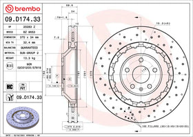 Brembo 2017-2020 Audi RS3 Front UV Coated Rotor 8V0615301S - 0