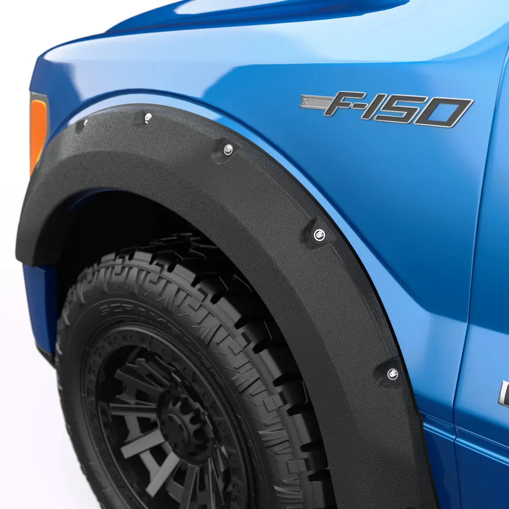 EGR 09-14 Ford F150 67in / 78.8in Bed Baseline Bolt-Style Fender Flares (Set of 4) - Textured Black - 0