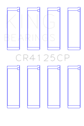 King Engine Bearings Subaru Ej20/Ej22/Ej25 (Incl. Turbo) (Size +0.25mm) Connecting Rod Bearing Set - 0