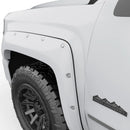 EGR 14+ Chev Silverado 5ft Bed Bolt-On Look Color Match Fender Flares - Set - Summit White-2