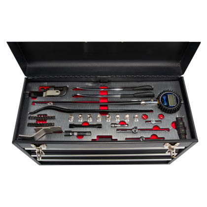 BikeMaster 3 Drawer Toolbox - Includes 129 Piece Tool Set