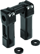 Kuryakyn 5inch Billet Handlebar Risers Black-1