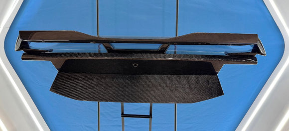 Type-GTG carbon fiber rear spoiler with Gurney Flap for 2024 Ford Mustang