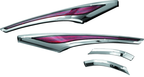 Kuryakyn L.E.D. Saddlebag Accent Swoops 12-17 GL1800 Chrome