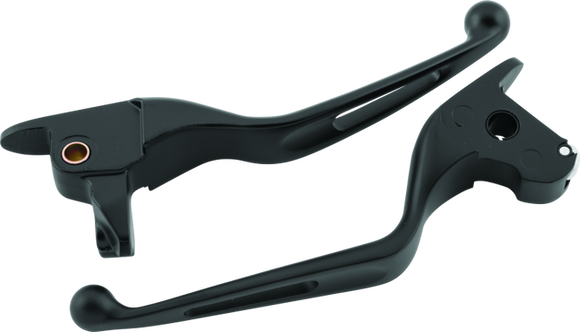 Bikers Choice 14-16 FLH FLT Black Vortex Lever Set
