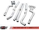 AWE Track Edition Exhaust for 15+ Charger 6.4 / 6.2 SC - Chrome Silver Tips-3