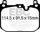 EBC 2018+ BMW X2 Yellowstuff Front Brake Pads-2