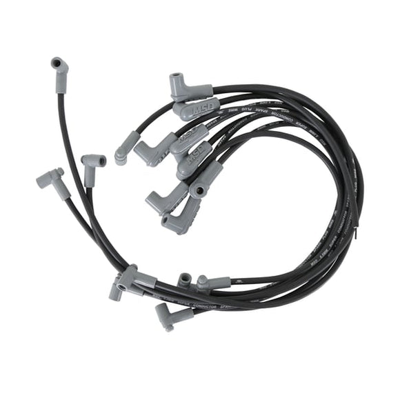 MSD Wire Set. Black Super Conductor. Small Block Chevy. HEI
