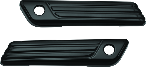 Kuryakyn Tri-Line Saddlebag Hinge Covers Gloss Black