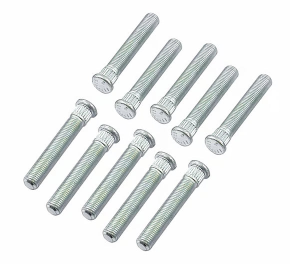 Mr. Gasket Competition Wheel Stud Set Fits 1963-79 Chevrolet. Press-In Style, 7/16-20 x 2-5/8 Inch Long