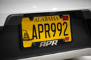 APR License Plate Frame - Thick, Black w/ Hiders-5