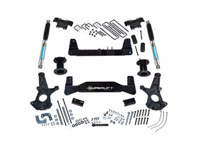 Superlift 14-18 Chevy Silv 1500 2WD 6.5in Lift Kit w/Alum/Stamped Steel Cntrl Arms & Bilstein Shocks