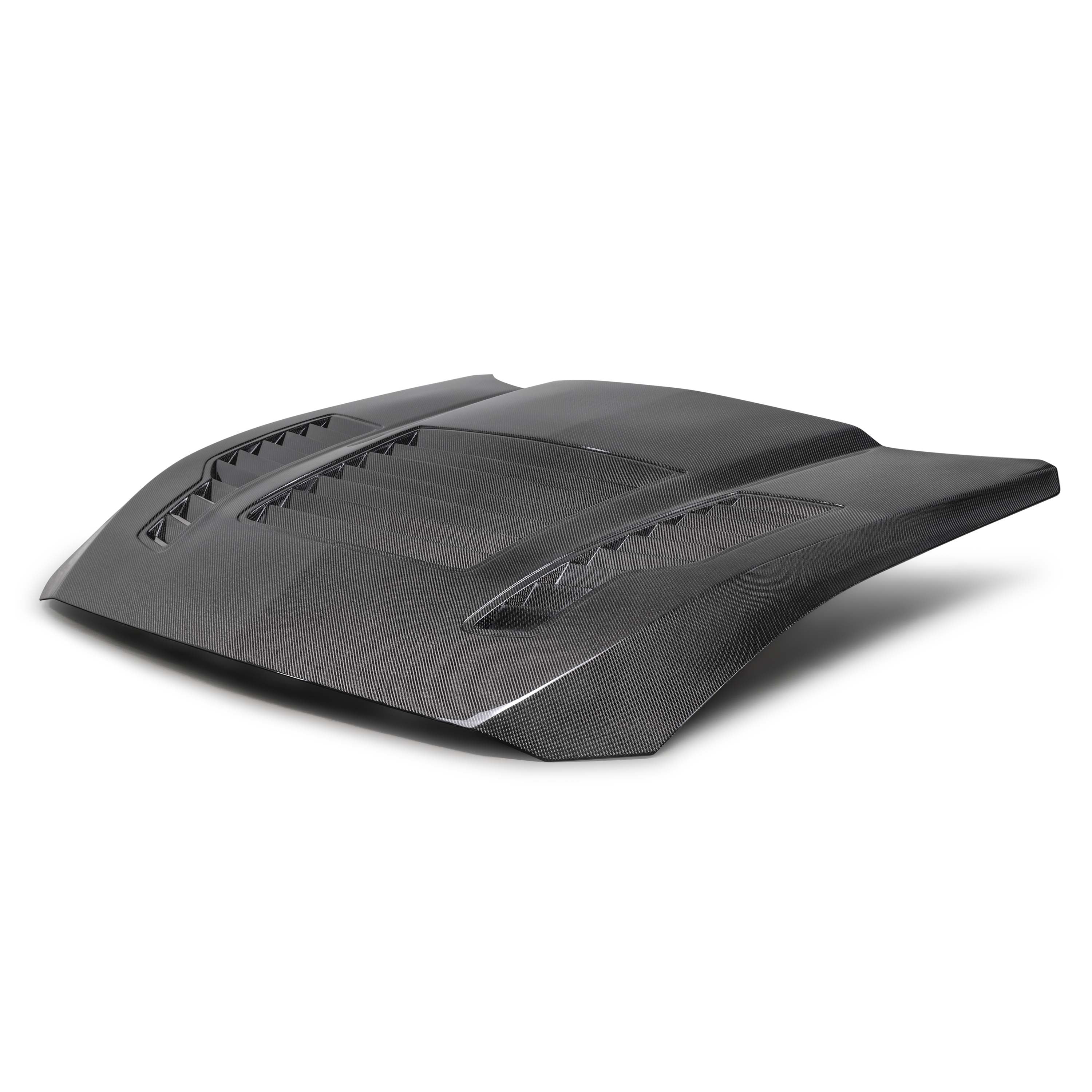 Type-GT4 double-sided carbon fiber hood for 2024-2025 Ford Mustang - 0