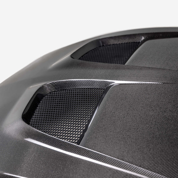 Type-GTD carbon fiber hood for 2024 Ford Mustang