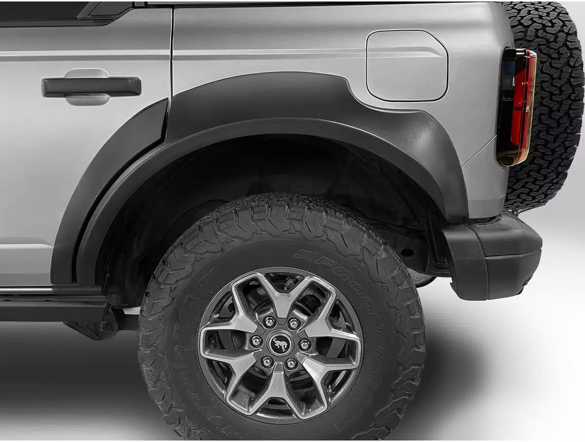 Bushwacker 2021+ Ford Bronco 4-Door Extend-A-Flares 4pc - Black
