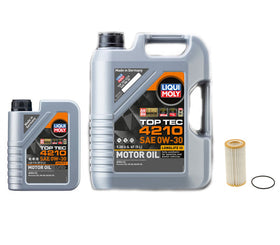 Oil Service Kit Liqui Moly TOP TEC 6200 0W-20 Motor Oil - VW/Audi 2.0T Gen3B / EVO4 / Mk8 GTI & Golf R / Mk7 GLI & More - 0