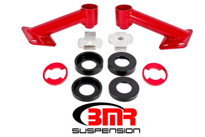 BMR 15-23 S550 Mustang Cradle Bushing Lockout Kit - Red