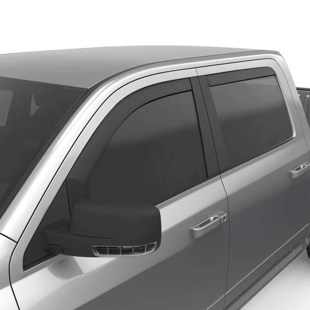 EGR 09-13 Dodge Ram 1500/2500/3500 Crew Cab In-Channel Window Visors - Set of 4 - Matte (572755) - 0