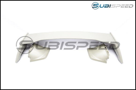 OLM S Style Paint Matched Spoiler - 2015 WRX 2015 STI-Crystal White Pearl (K1X)