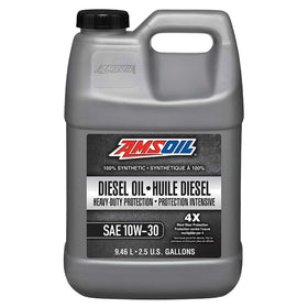 AMSOIL 10W-30 Heavy-Duty 100% Synthetic Diesel Oil 9.46 Liter Jug