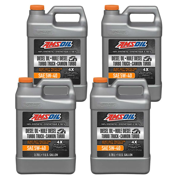 AMSOIL 5W-40 Heavy-Duty 100% Synthetic Diesel Oil Case of 4