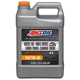 AMSOIL 5W-40 Heavy-Duty 100% Synthetic Diesel Oil 3.78 Liter Jug