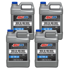 AMSOIL 15W-40 Heavy-Duty 100% Synthetic Diesel Oil Case of 4
