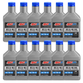 AMSOIL 15W-40 Heavy-Duty 100% Synthetic Diesel Oil Case of 12