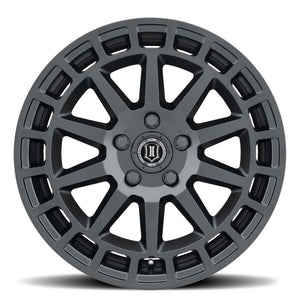 ICON Journey 17x8 5x4.5 38mm Offset 6in BS Satin Black Wheel