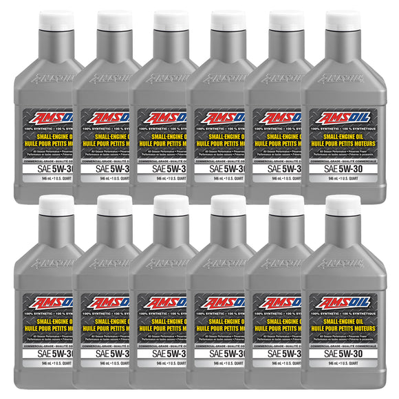 AMSOIL 5W-30 100% Synthetic Small-Engine Oil Case of 12
