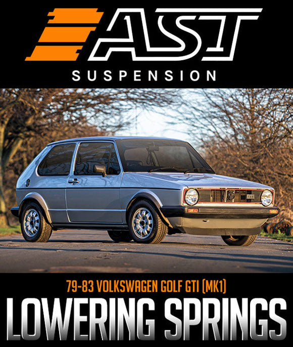 AST SUSPENSION LOWERING SPRINGS: 1979–1983 VOLKSWAGEN GOLF GTI (MK1)