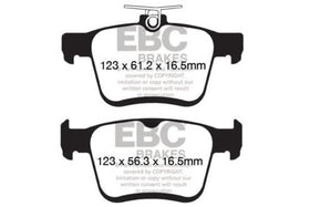 Rear | EBC YellowStuff Track Brake Pads - VW/Audi 310 & 272mm With Electronic E-Brake | DP42153R - 0