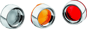 Kuryakyn Deep Dish Bezel With Smoke Lens Chrome