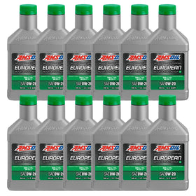 AMSOIL 0W-20 LS 100% Synthetic European Motor Oil Case of 12