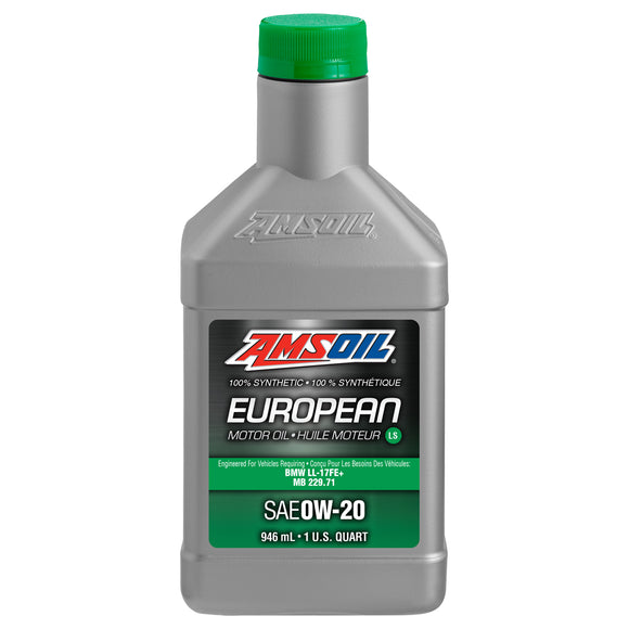 AMSOIL 0W-20 LS 100% Synthetic European Motor Oil 946 ml Bottle
