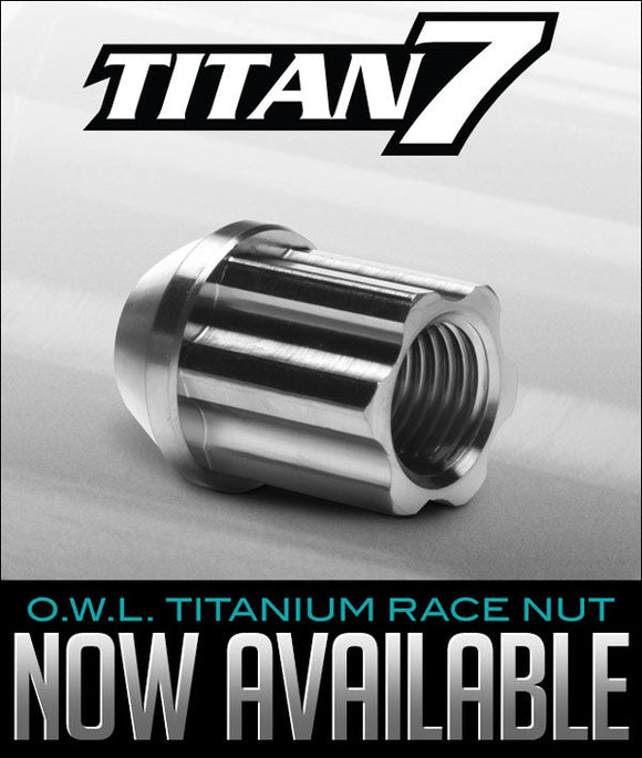 Titan 7 O.W.L. Titanium Race Nut 12x1.25 / 30mm H. / 60 Deg. Seat Taper - Rawform Titanium