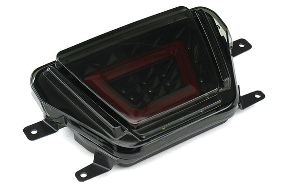 OLM V2 F1 Style Multifunction 4th Brake Light (Smoke Lens Black Base Red Bar) - 2020 Supra