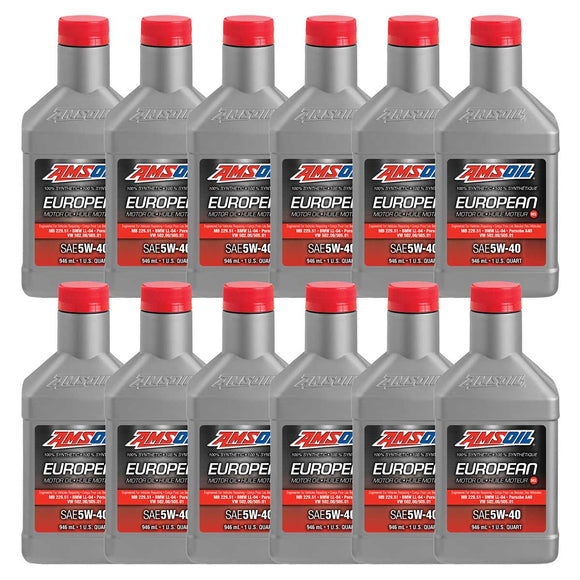 AMSOIL 5W-40 MS 100% Synthetic European Motor Oil Case of 12