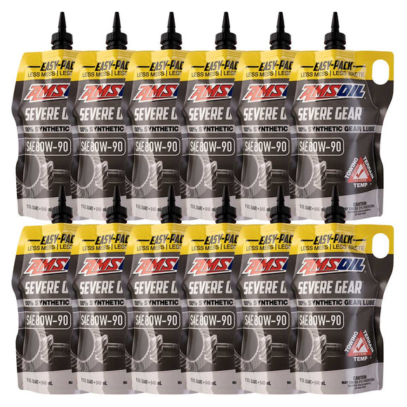 AMSOIL SEVERE GEAR 80W-90 100% Synthetic Gear Lube Case of 12
