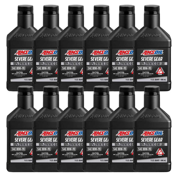 AMSOIL SEVERE GEAR 80W-90 100% Synthetic Gear Lube Case of 12
