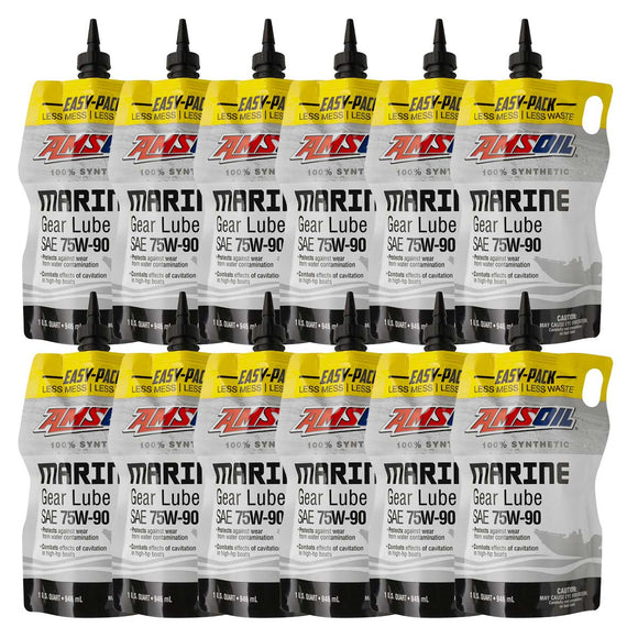 AMSOIL 75W-90 100% Synthetic Marine Gear Lube Case of 12