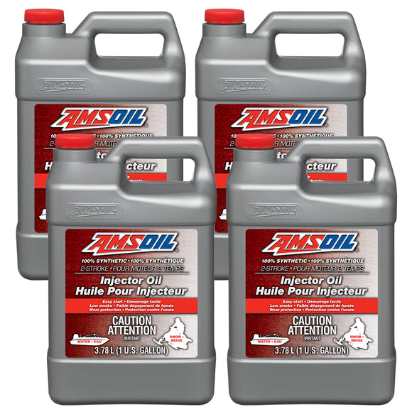 AMSOIL 100% Synthetic 2-Stroke Injector Oil Case of 4